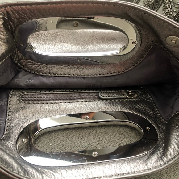 Michael Kors gunmetal Berkley clutch - Picture 7 of 7